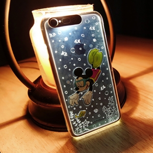 [SG DESIGN] iPhone6/iPhone6 Plus 정품 디즈니 Lighting Clear Art Case - 스쿠버 미키 (Scuba Mickey-Silver)